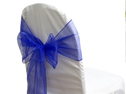 Organzaschleife Royalblau