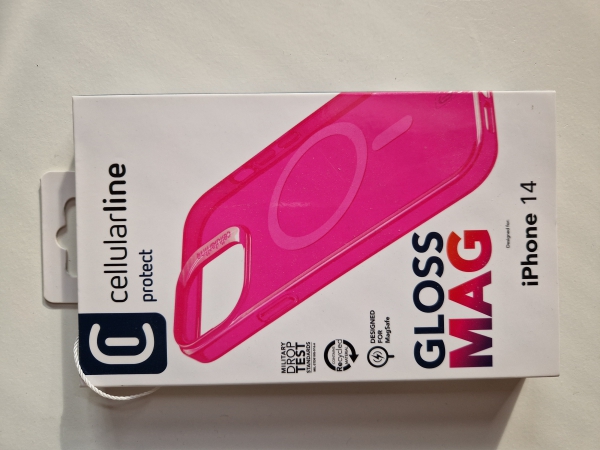 Cellularline Gloss Mag Hülle für iPhone 14 – MagSafe-kompatibel, stylisch & ultra-sicher Bild 1 Cellularline Gloss Mag Hülle für iPhone 14 – MagSafe-kompatibel, stylisch & ultra-sicher