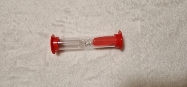 Robuste Sanduhr / Sandtimer (5 Minuten) Rot